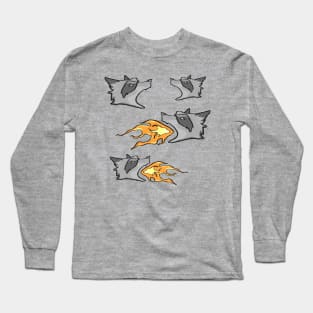 Fire Raccoon Long Sleeve T-Shirt